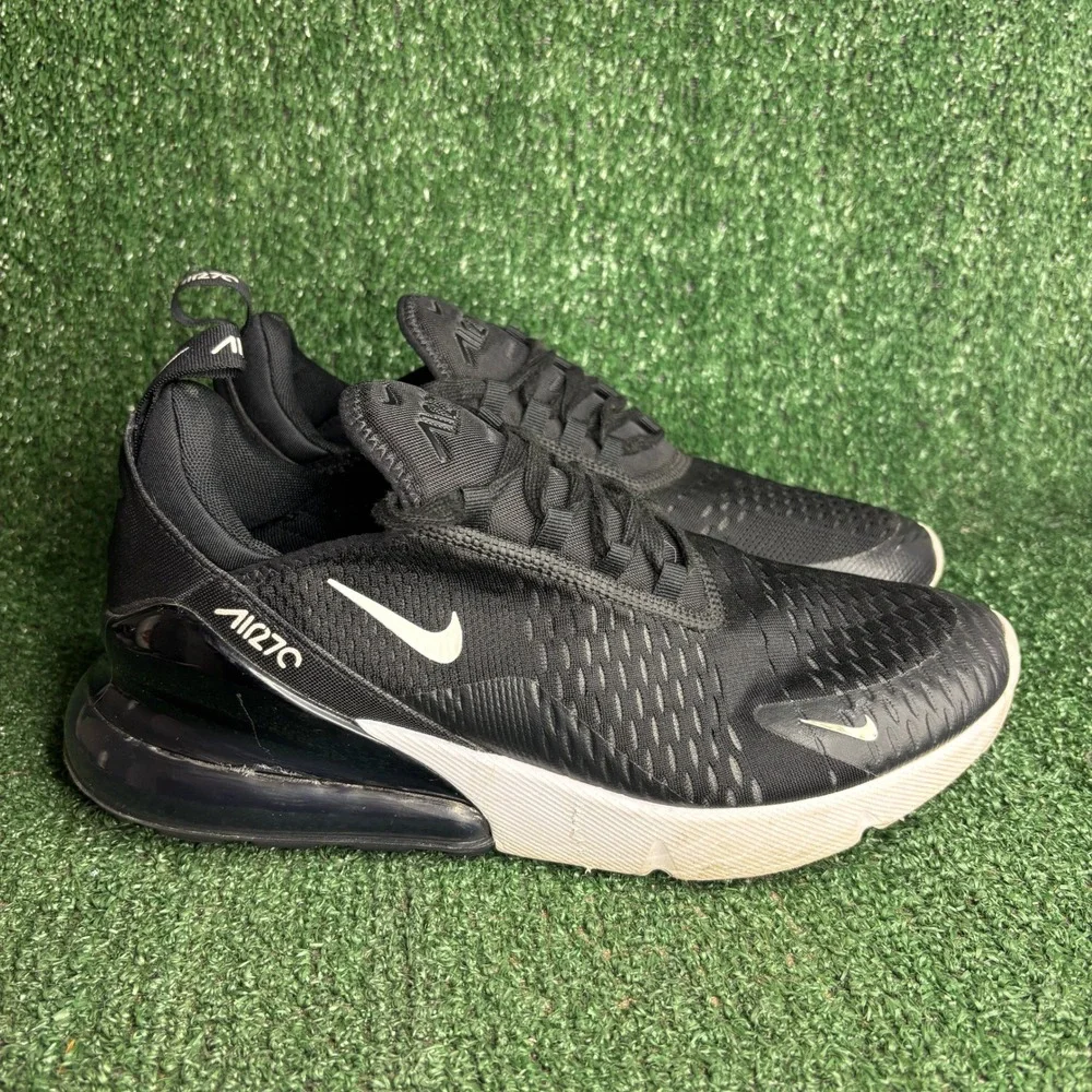 Nike Air Max 270 AH8050-002 Mesh Athletic Lifestyle Sneaker Black Mens Size 9.5